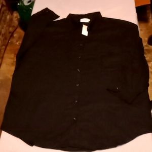 Risen Los Angeles 2XL Black Button Up Long Sleeve Shirt New With Tags